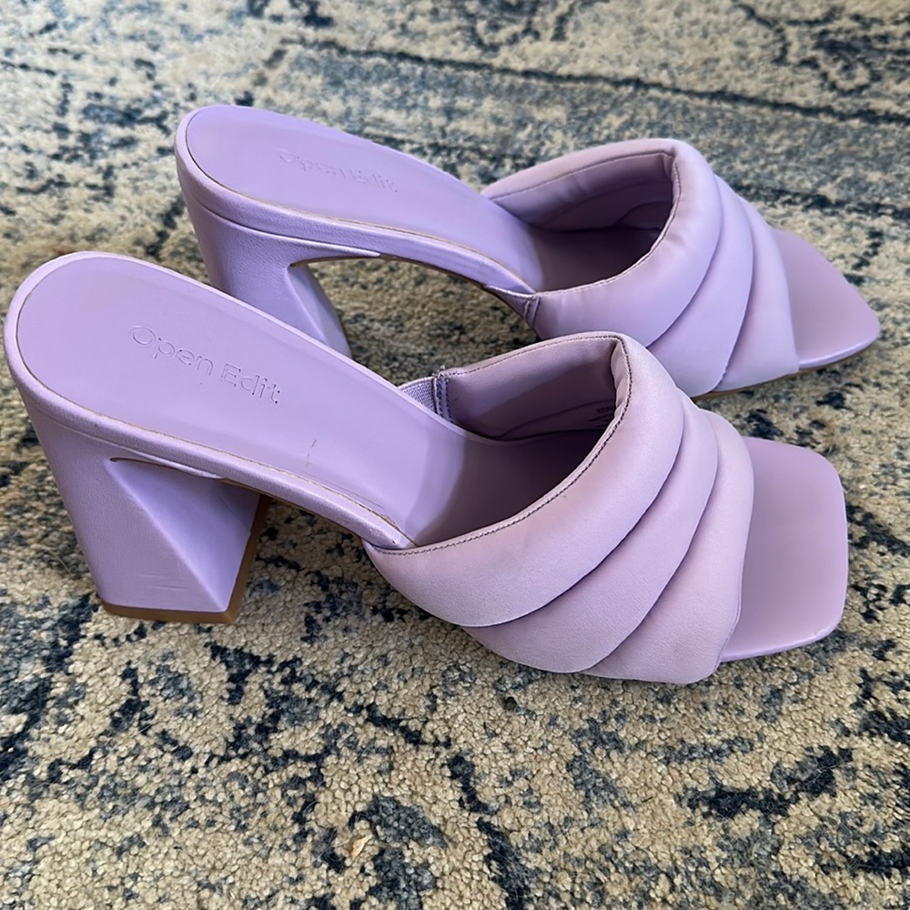 Open Edit Lilac Heeled Sandal